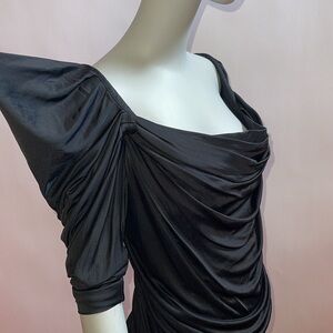 Vivienne Westwood RED LABEL SS12 BLK JERSEY DRESS W SOFT CORSET SMALL